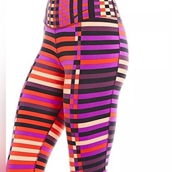Nike dry fit Colorful Striped Women's Leggings size medium - Picture 7 of 15